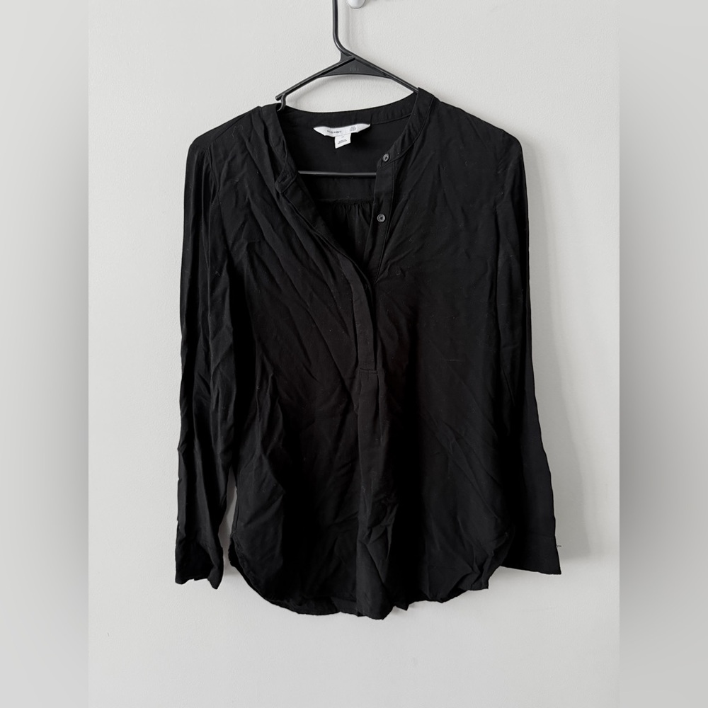 Old Navy Black Tunic Tops